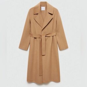 MNG Mango Wool Coat Medium Brown New NWT  Size XXL